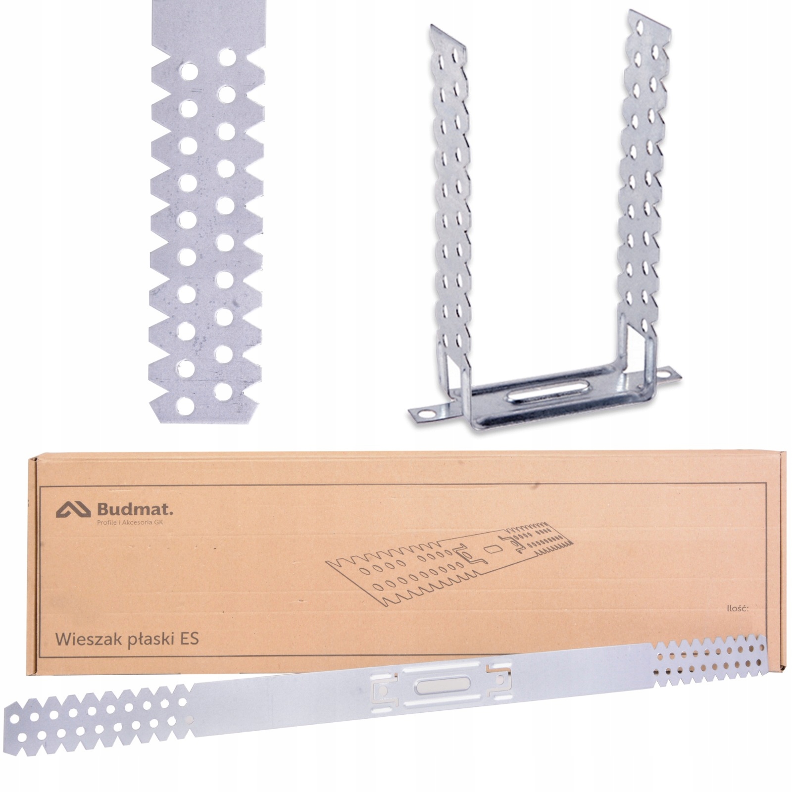 BUDMAT WIESZAK PŁASKI ES DO PROFILI CD 60x175MM 100SZT