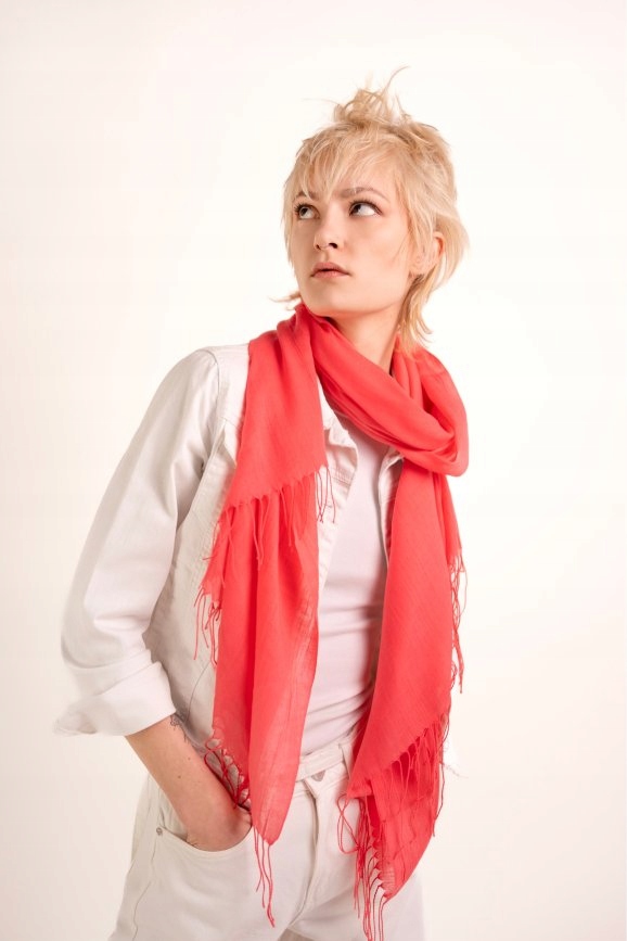 Vékony női sál Samadi - elegáns ruhához, sötét bézs EAN (GTIN) 5906555514328