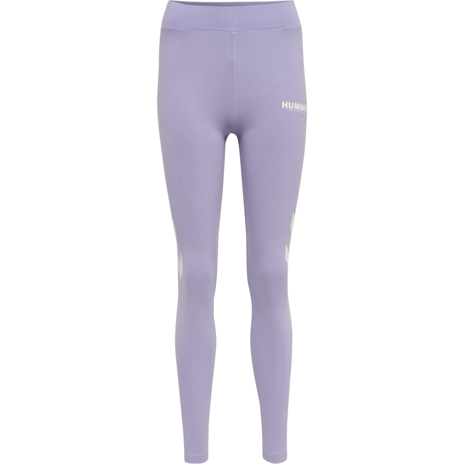HUMMEL LEGGINSY WYSOKI STAN LOGO V8Q HML__L Wzór dominujący logo