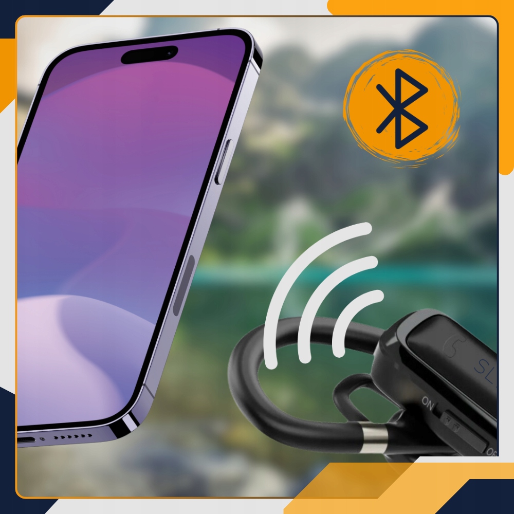 SŁUCHAWKA BLUETOOTH DLA KIEROWCY BEZPRZEWODOWA DO ROZMÓW DO UCHA MIKROFON Waga produktu 10.5 g