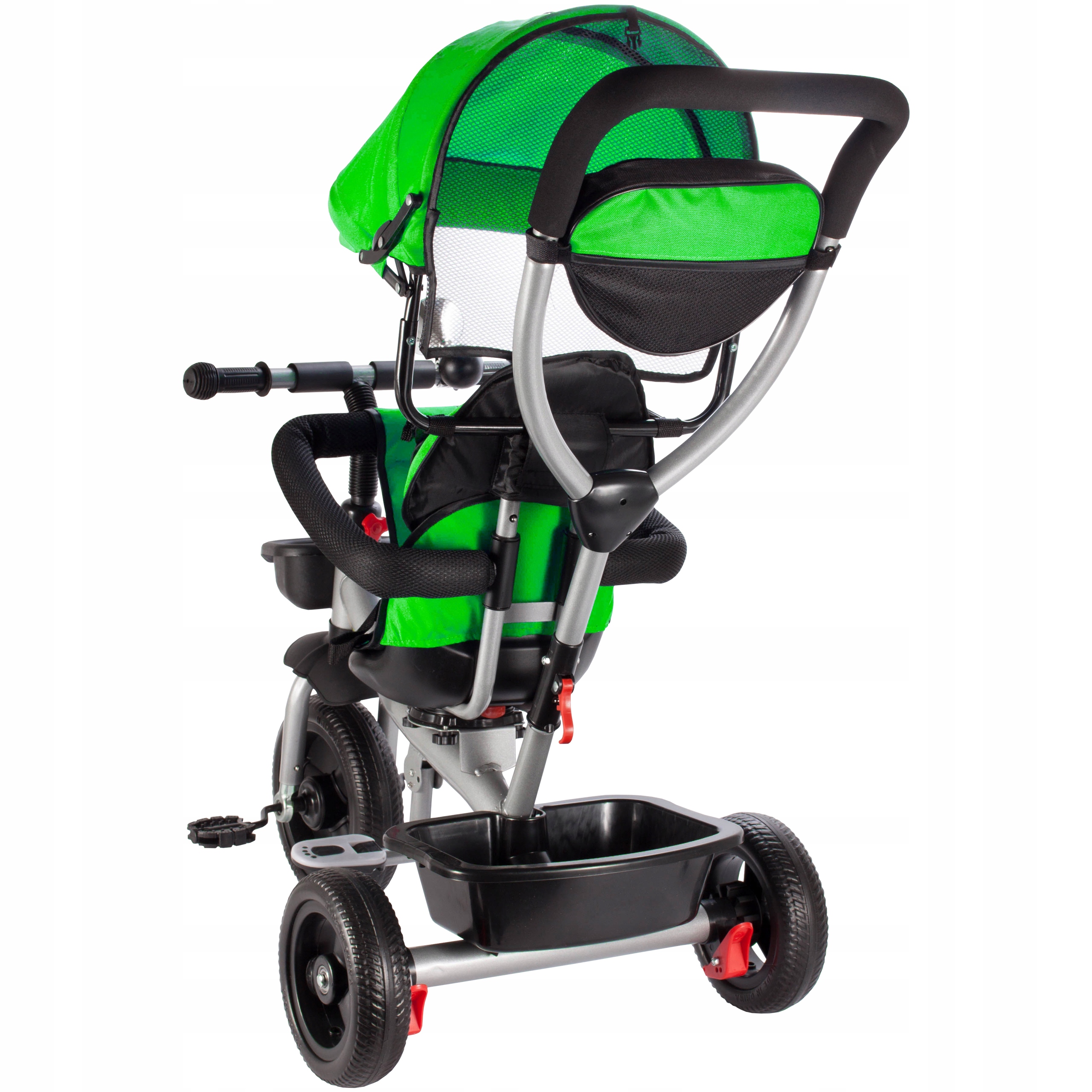 ROWEREK TRÓJKOŁOWY 360 OBRACANY SKŁADANY DASZEK DLA DZIECI TORBA KOSZE 3W1 Model rowerek trójkołowy