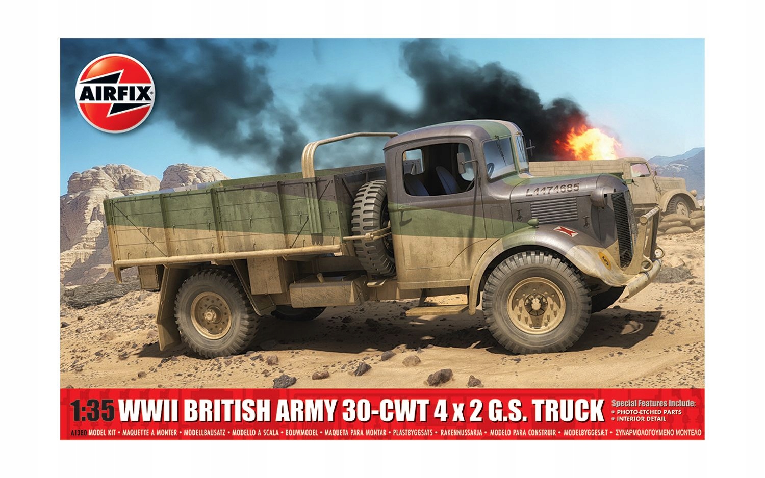 Airfix A1380 Wwii British Army 30-cwt 4x2 Gs Truck 1:35