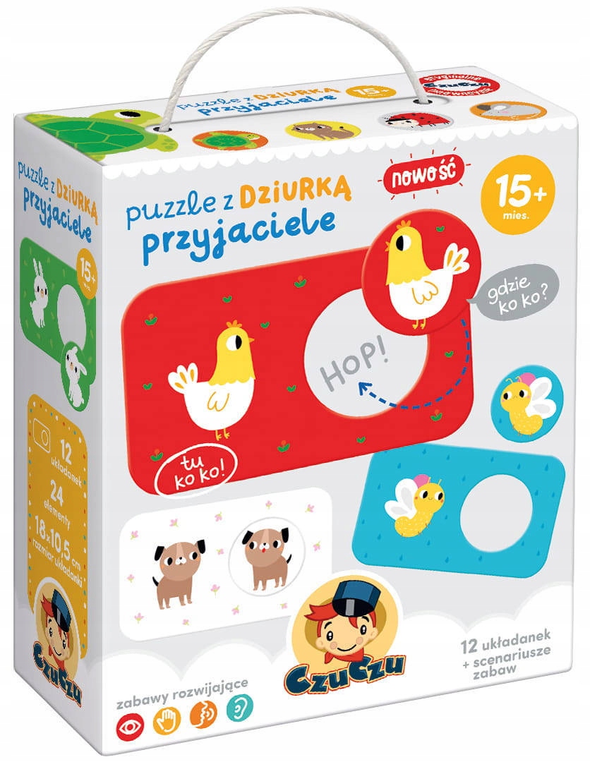 

CzuCzu Puzzle Z Dziurką Przyjaciele Układanki 15m+