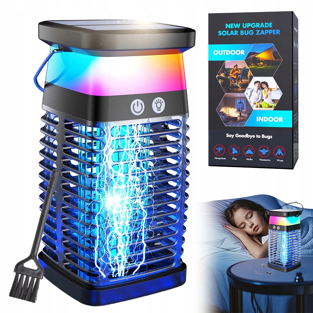 Insekticidní lampa Uv Past Silná Vysoká Napětí Tichá Na Létající Hmyz
