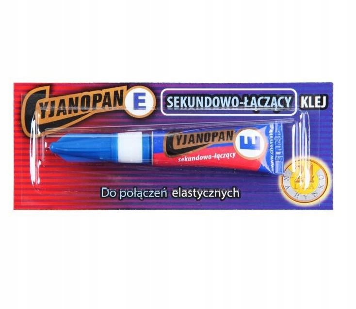 

Klej Cyjanopan E do Połączeń Elastycznych Tuba 2g