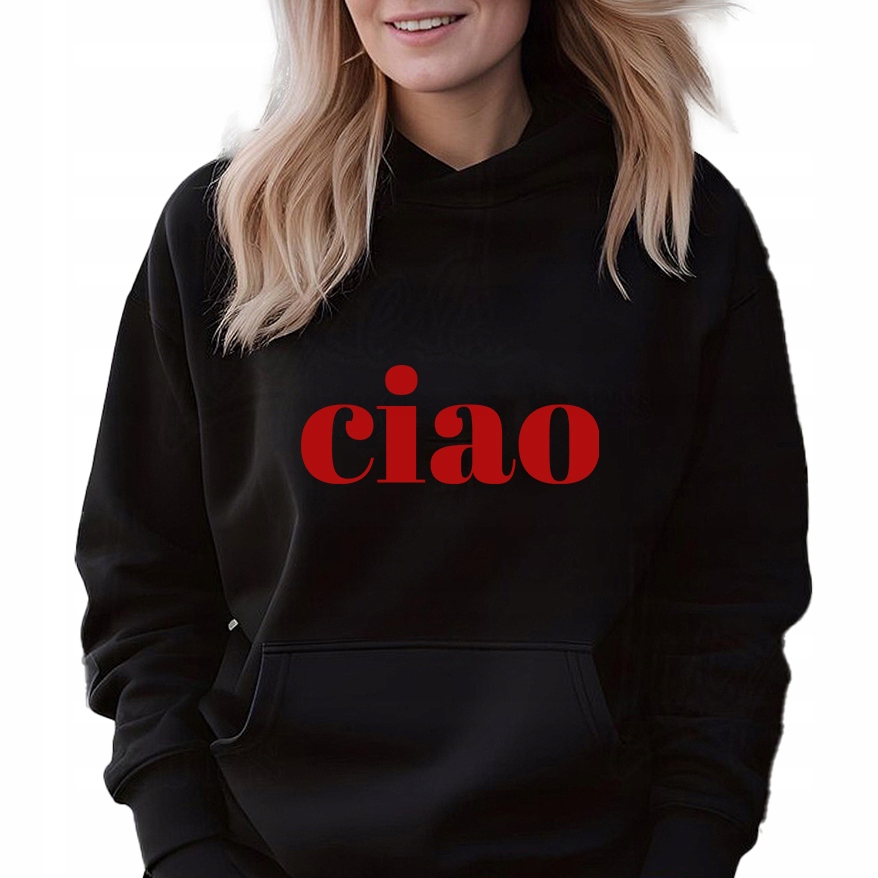 Mikina Černá S Kapucí jako Dárek k narozeninám Dárek Ciao L