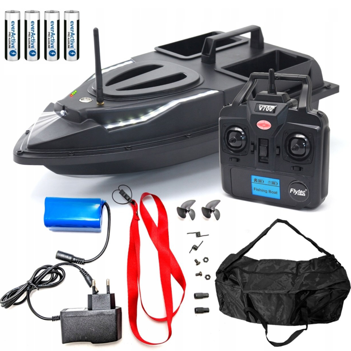 Łódka Zanętowa Flytec V700 Zasięg 500m 1,5kg Łódź Wędkarska Torba Gratis!