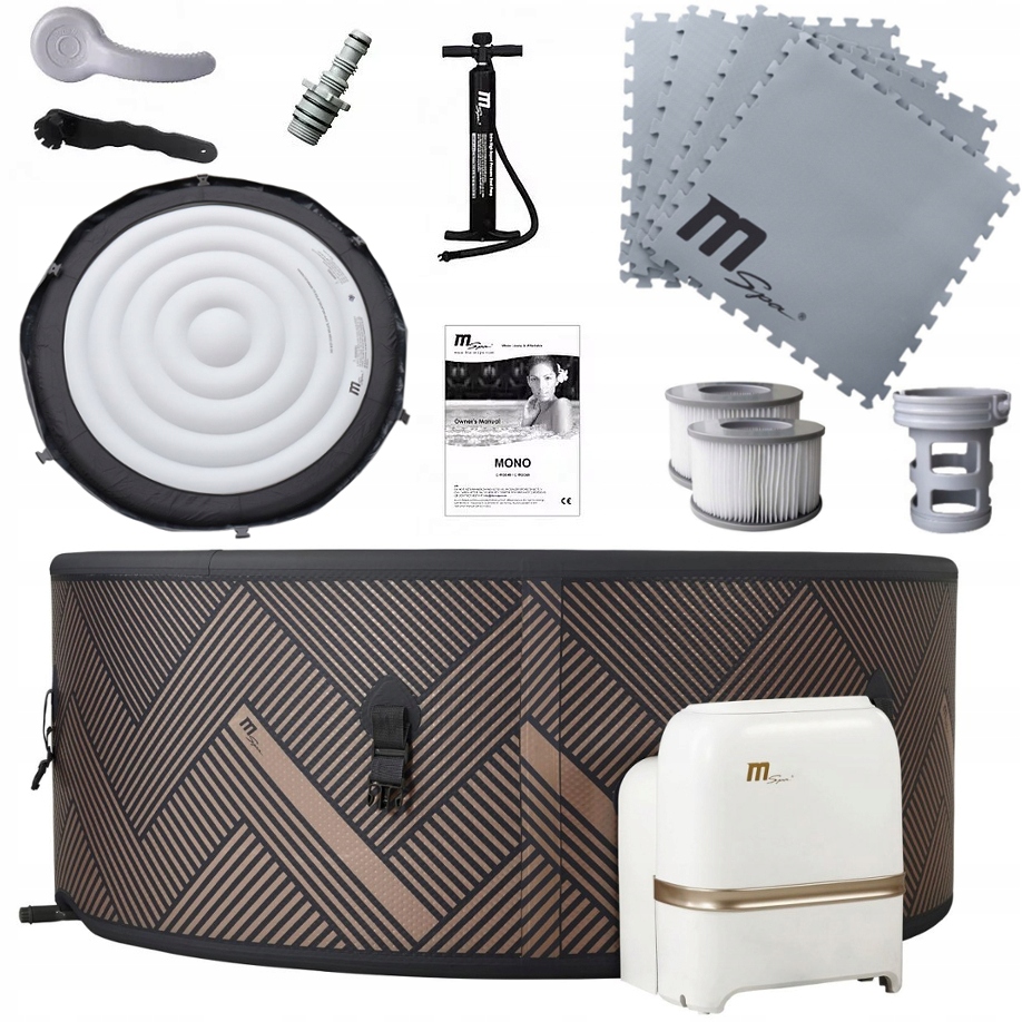 SPA OGRODOWE z HYDROMASAŻEM MONO DMUCHANE 6os GENERATOR OZONU