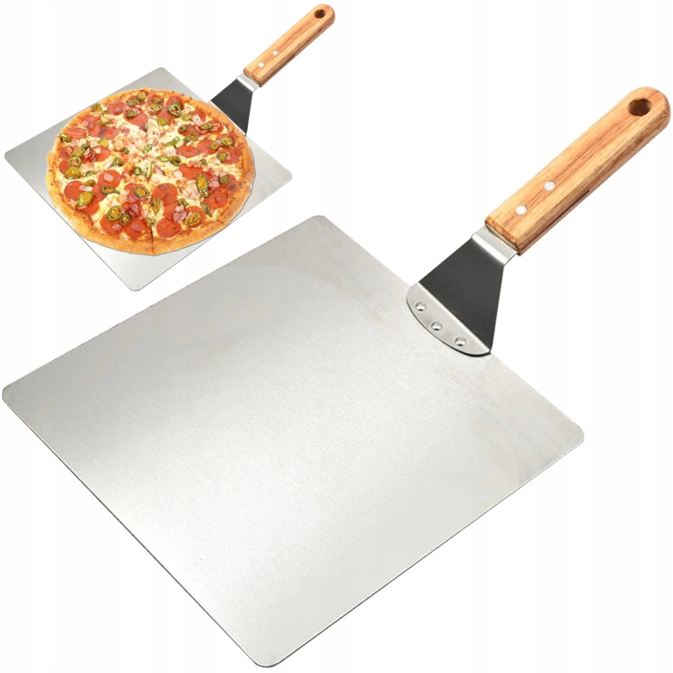 

Blacha Do Pizzy Łopata Stalowa Szufla Taca Kwadrat