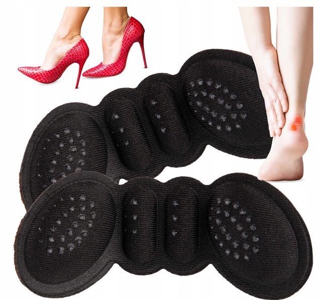 Pěnové Patky Do Bot A Podpatků Sportovních Balerín, Černé S Vlepováním