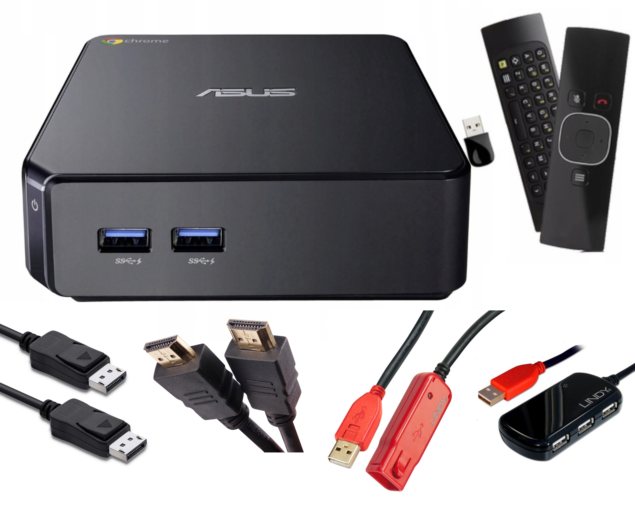 Zestaw ASUS Chromebox CN62 i7 4/16SSD+ akcesoria Model CN62