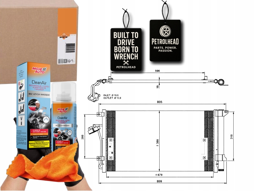 Kondenzátor Klimatizace Vw Q7 Cayenne Touareg Nrf #Petrolhead Pro+ Kit9