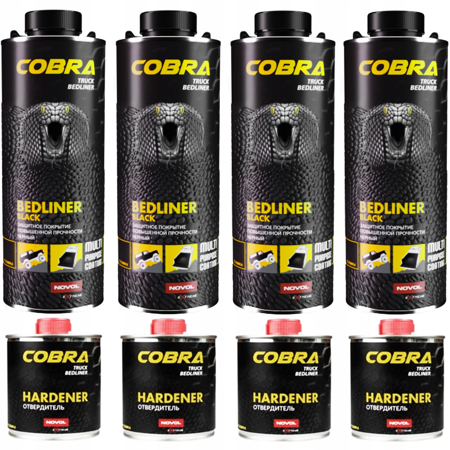 

Novol Cobra Truck Bedliner Czarny zestaw x 4