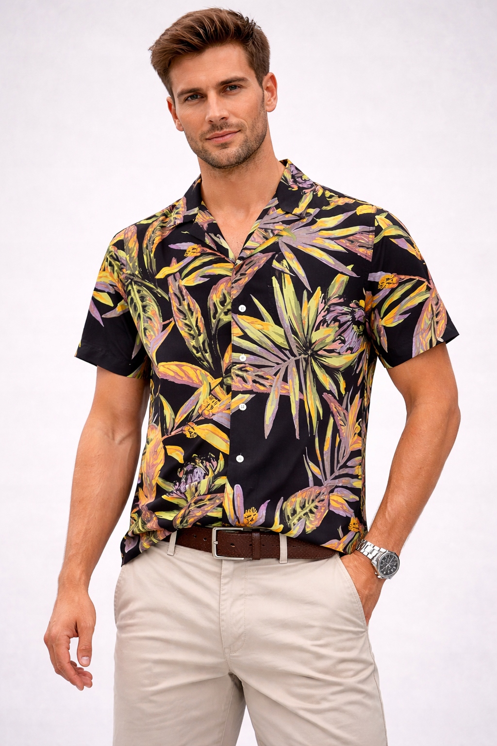 O'neill Pánská Vzorovaná Košile S Krátkým Rukávem Casual XL 6FA