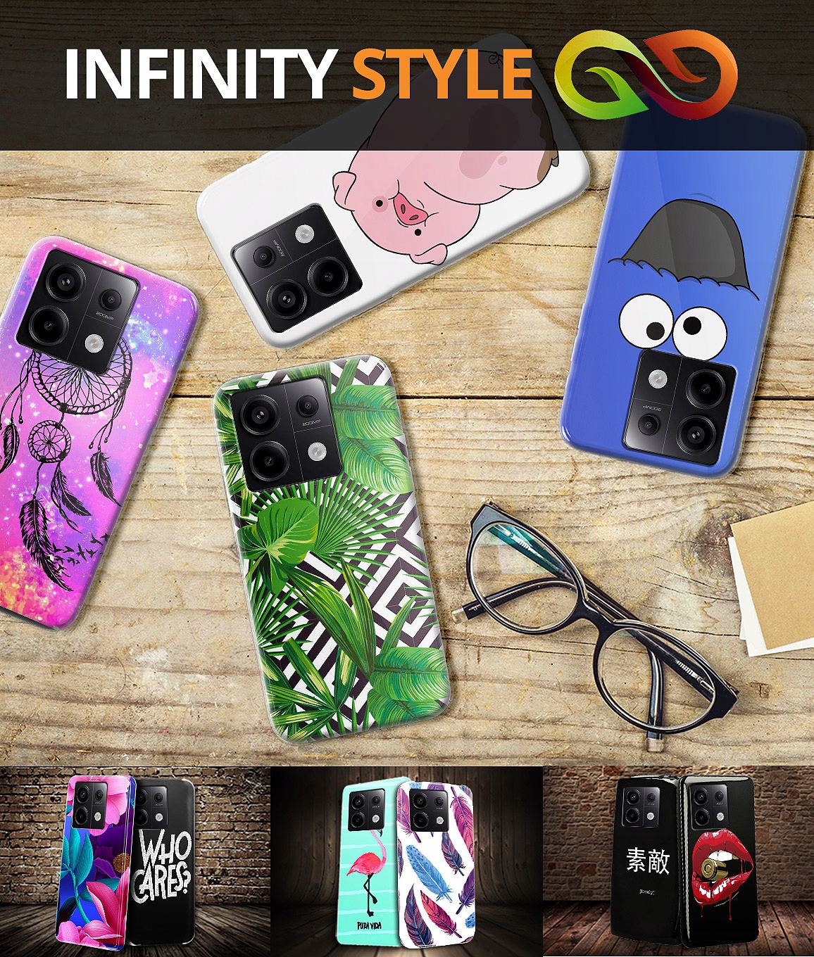 ETUI CASE OBUDOWA NA TELEFON DO XIAOMI REDMI NOTE 13 PRO 5G WZORY JAKOŚĆ Kod producenta 01SIL01413