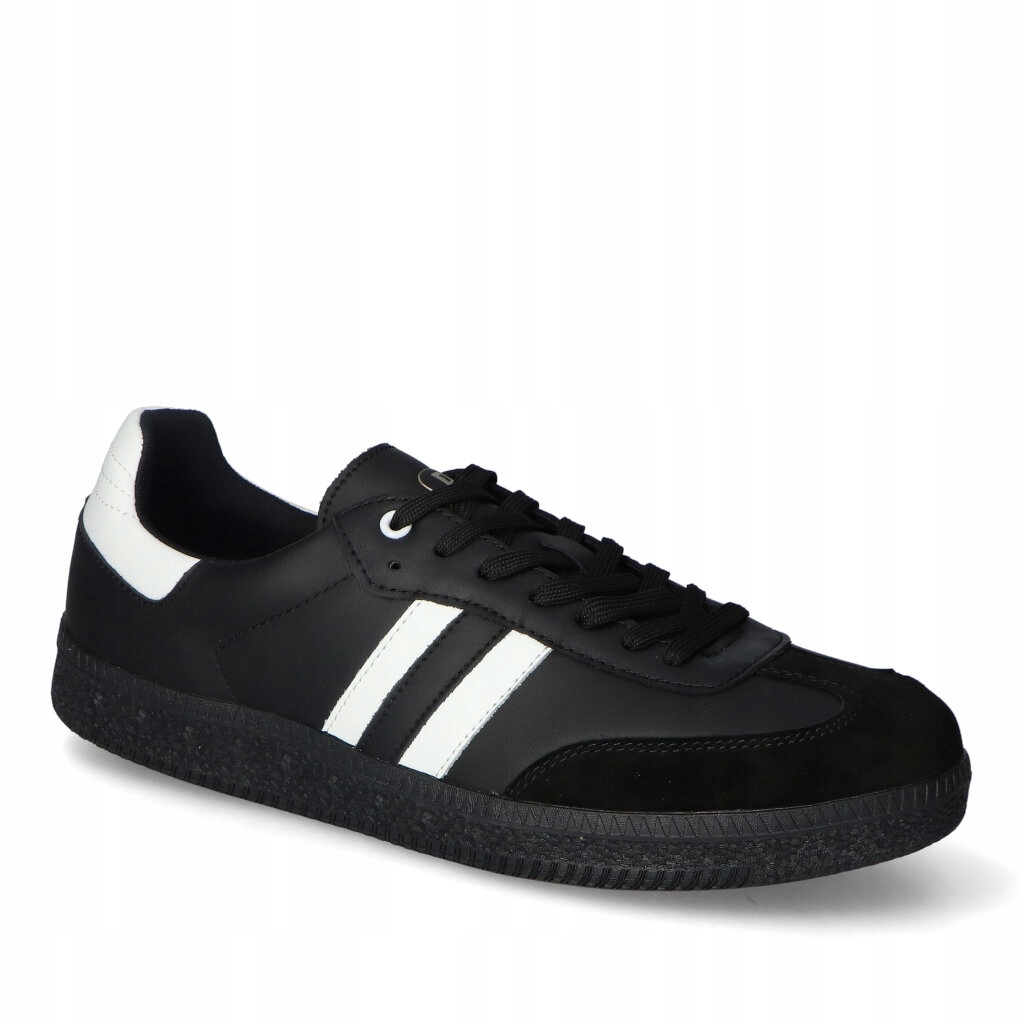 Kožené sportovní tenisky Dk 24626 Černé/Bílé 46