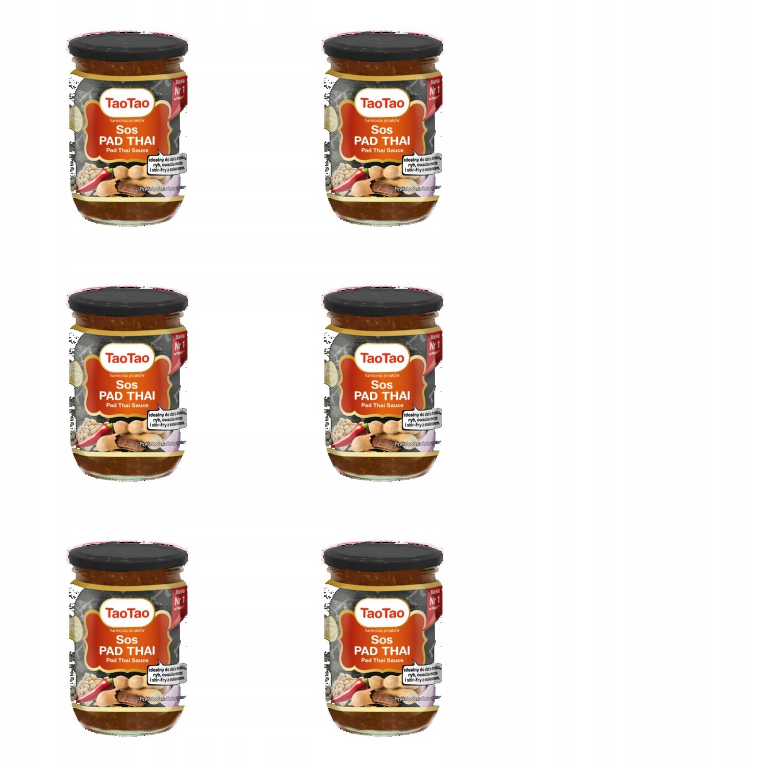 6x 235g Taotao Sos pad thai Zgrzewka