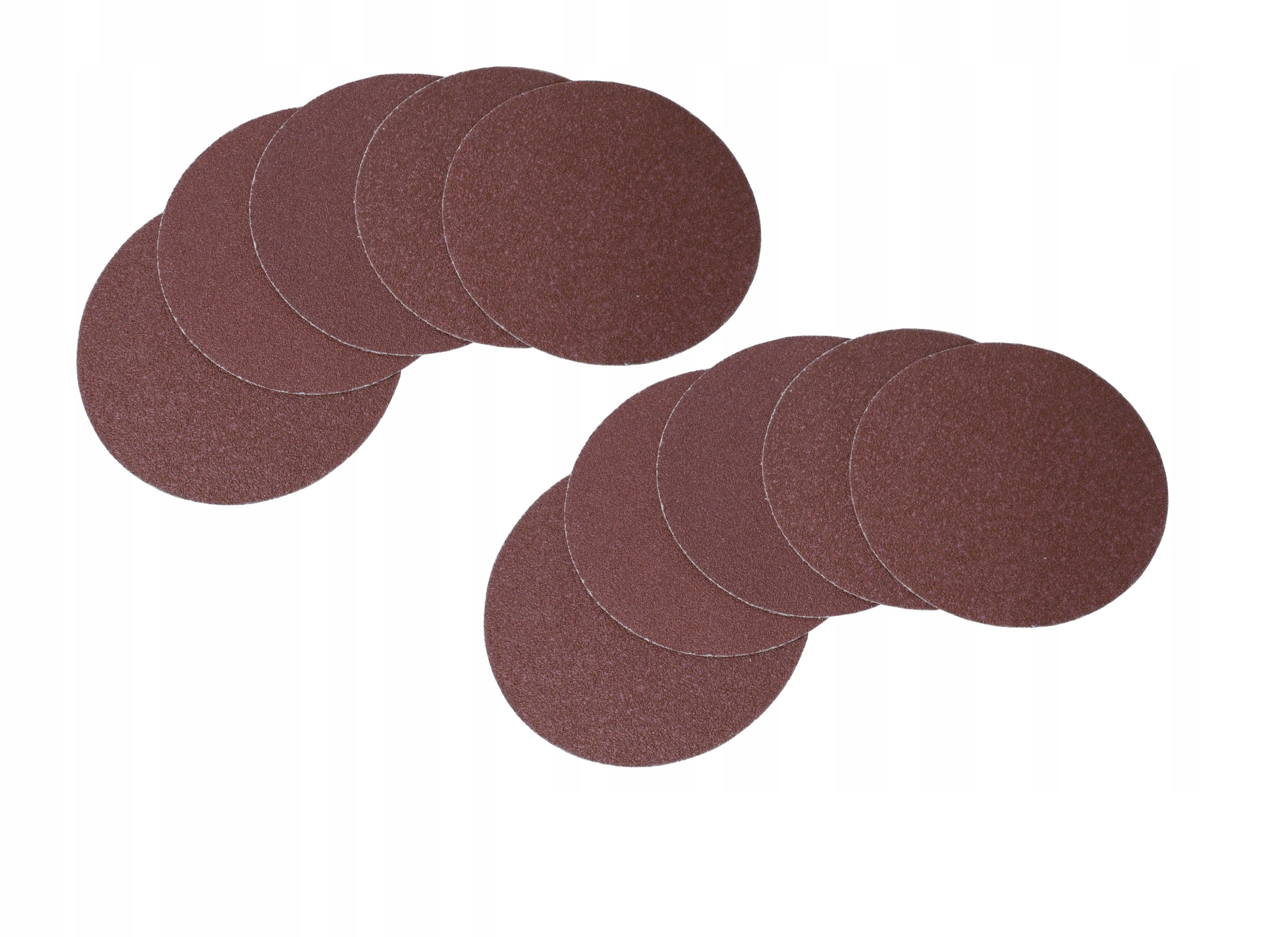 10x Krążek Ścierny Rzep 50mm P40 Korund Drewno Zestaw