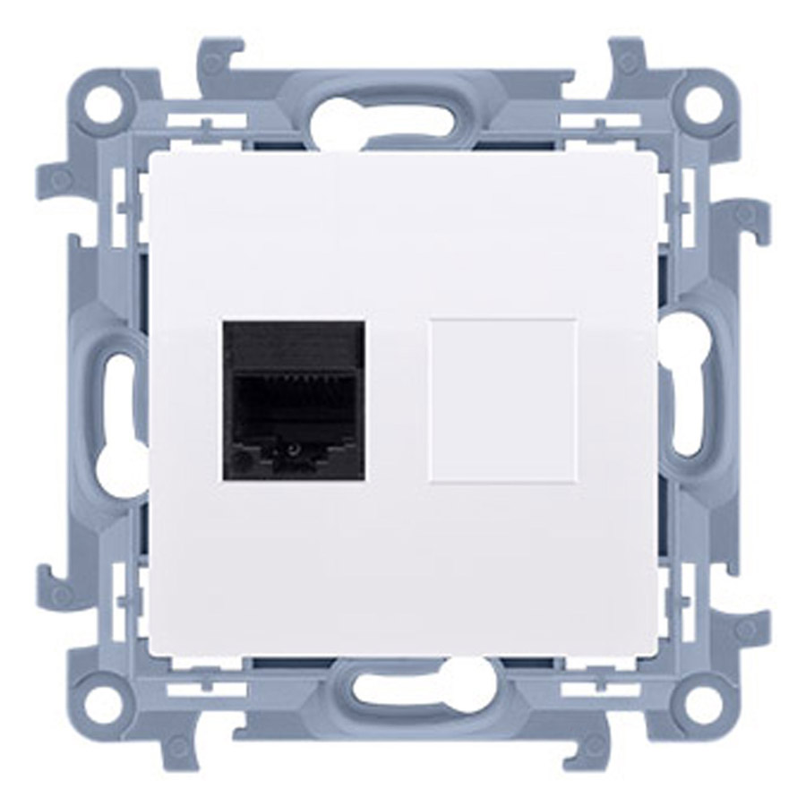 Kontakt Simon 10 GNIAZDO TELEFONICZNE białe