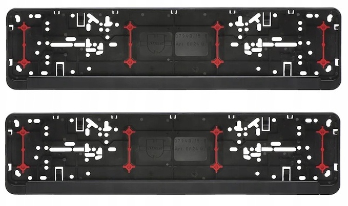 Wurth Ramka Tablicy Rejestracyjnej Stabilna Antywibracyjna Komplet 2 Szt.