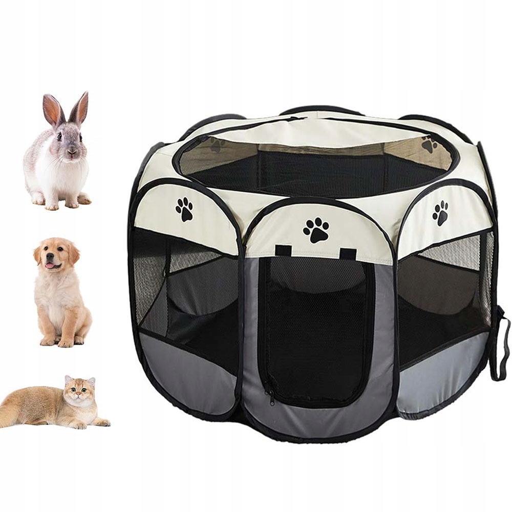 Kotec Pro Zvířata Psa Kočku Králíka Do Domu Skládací 91x91x58 cm