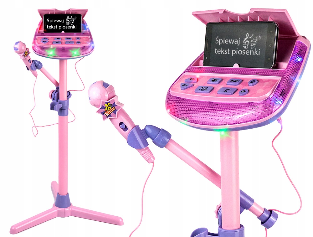 

Zestaw Do Karaoke Dla Dzieci Mikrofon Statyw MP3
