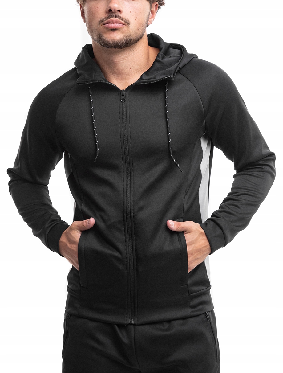 Pánská Mikina S Kapucí 4F na zip, sportovní tepláková souprava, vel S