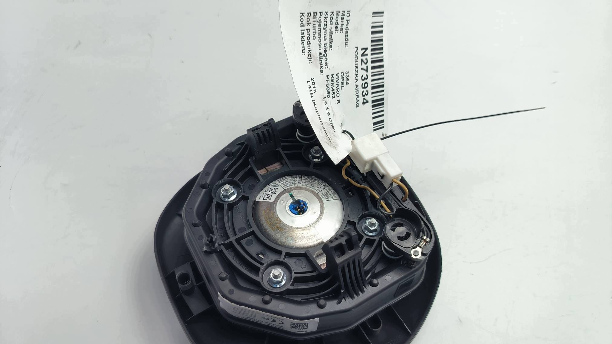 airbag airbag 985700580R OPEL VIVARO B