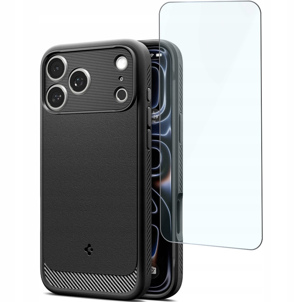 Etui do iPhone 17 Pro, Spigen Rugged Armor do MagSafe ochronny case szkło