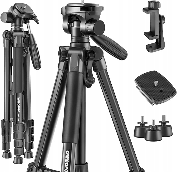 Fotografický Stativ Tripod 188 CM Cambofoto SAB265 1/4" Černý