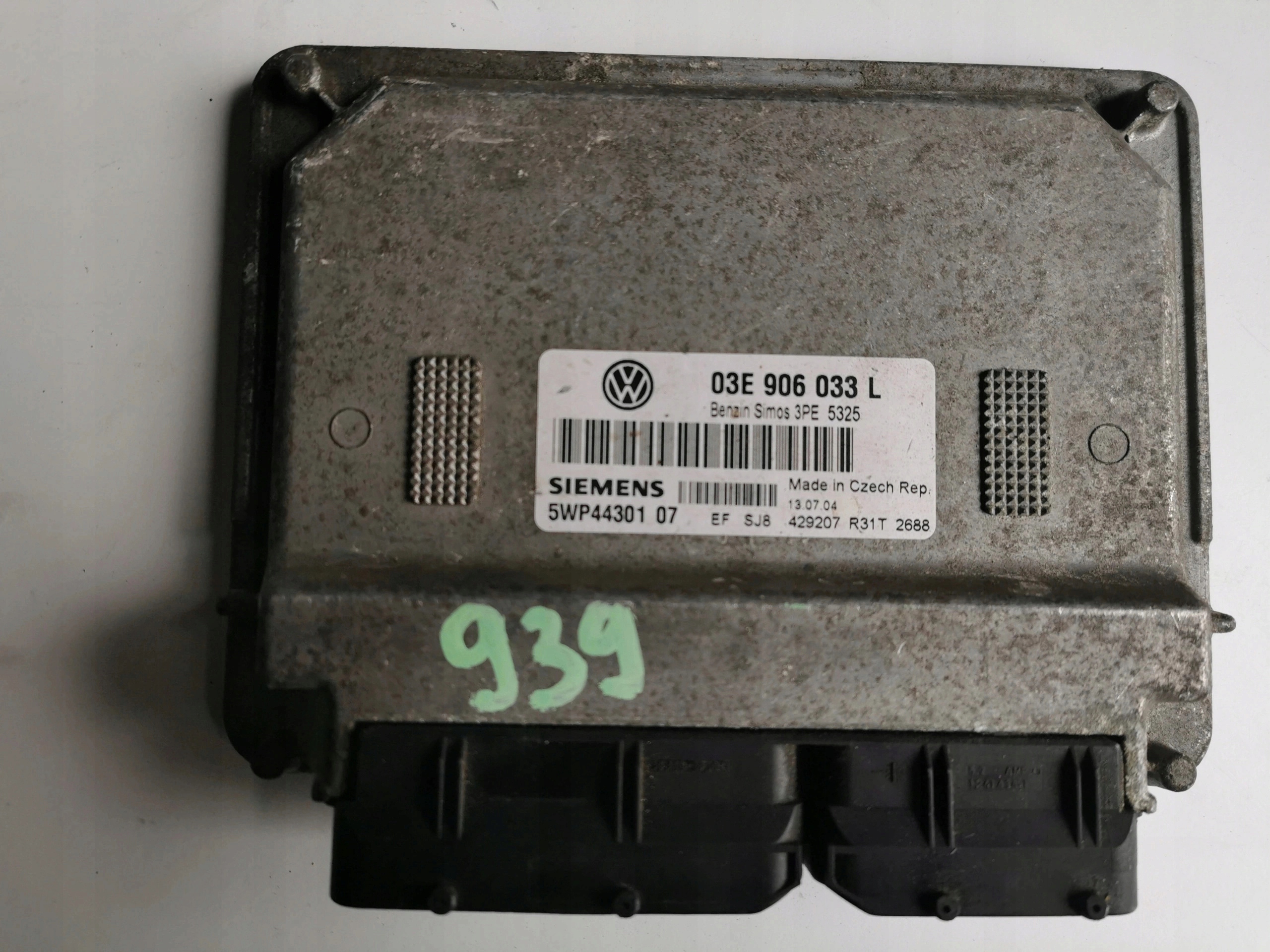 VW POLO 1.2B 5WP4430107 03E906033L computer ECU