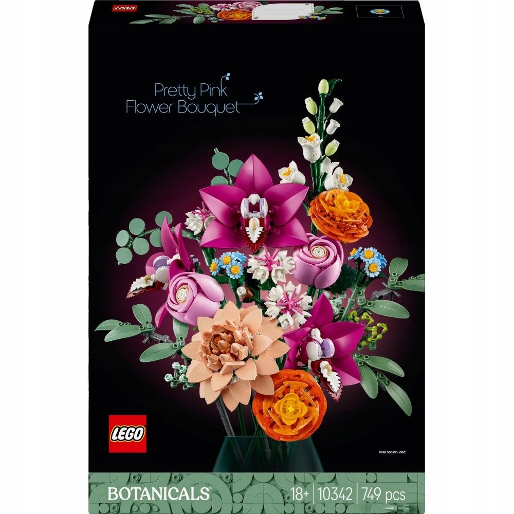 Lego Botanicals Piękny Bukiet Różowych Kwiatów 10342 ZABAWKA