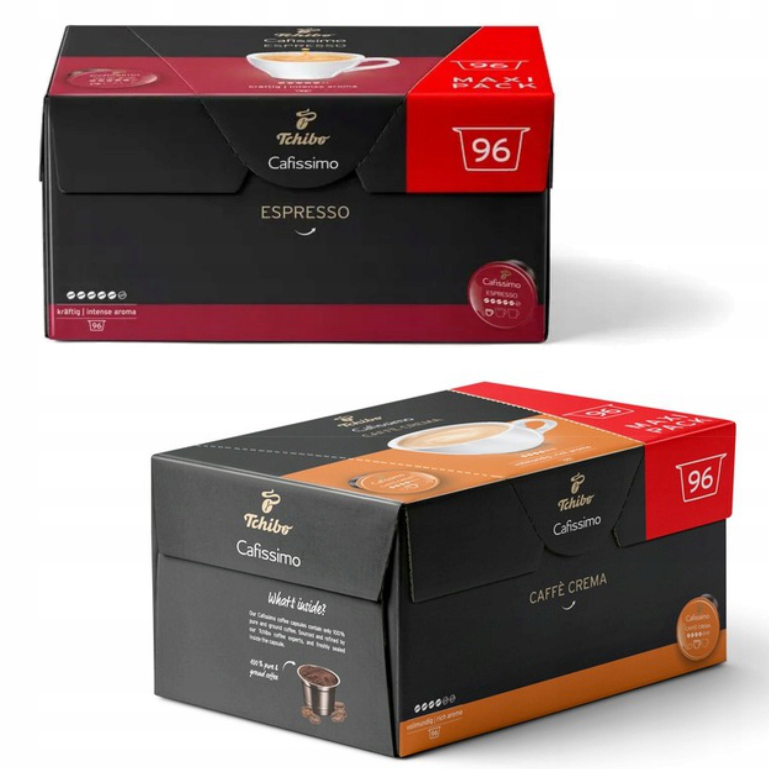 Tchibo Cafissimo Espresso Intense 96 kapsułek/ Crema Rich Aroma 96 kapsułek