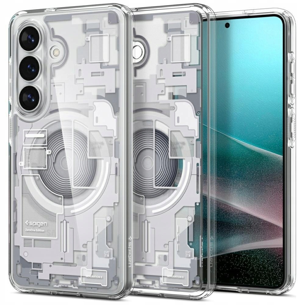 Etui Spigen Ultra Hybrid Mag MagSafe do Samsung Galaxy S26 zero one white