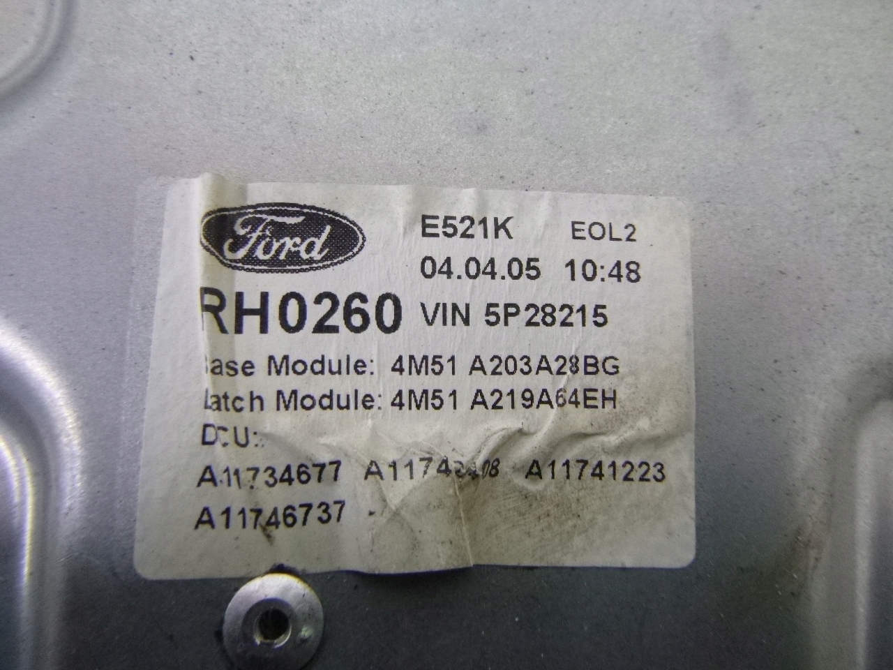 MÉCANISME VITRE AVANT DROITE FORD FOCUS II KOMBI