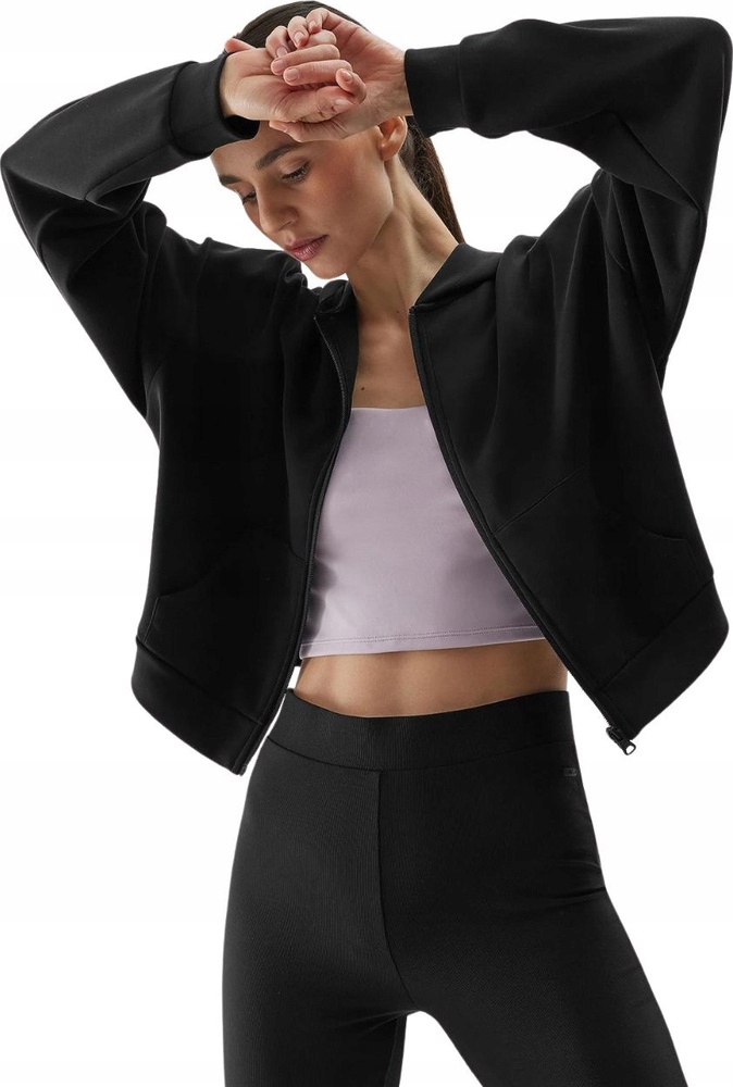 Mikina 4F F1002 Černá 4FWSS24TSWSF1002 20S vel. L