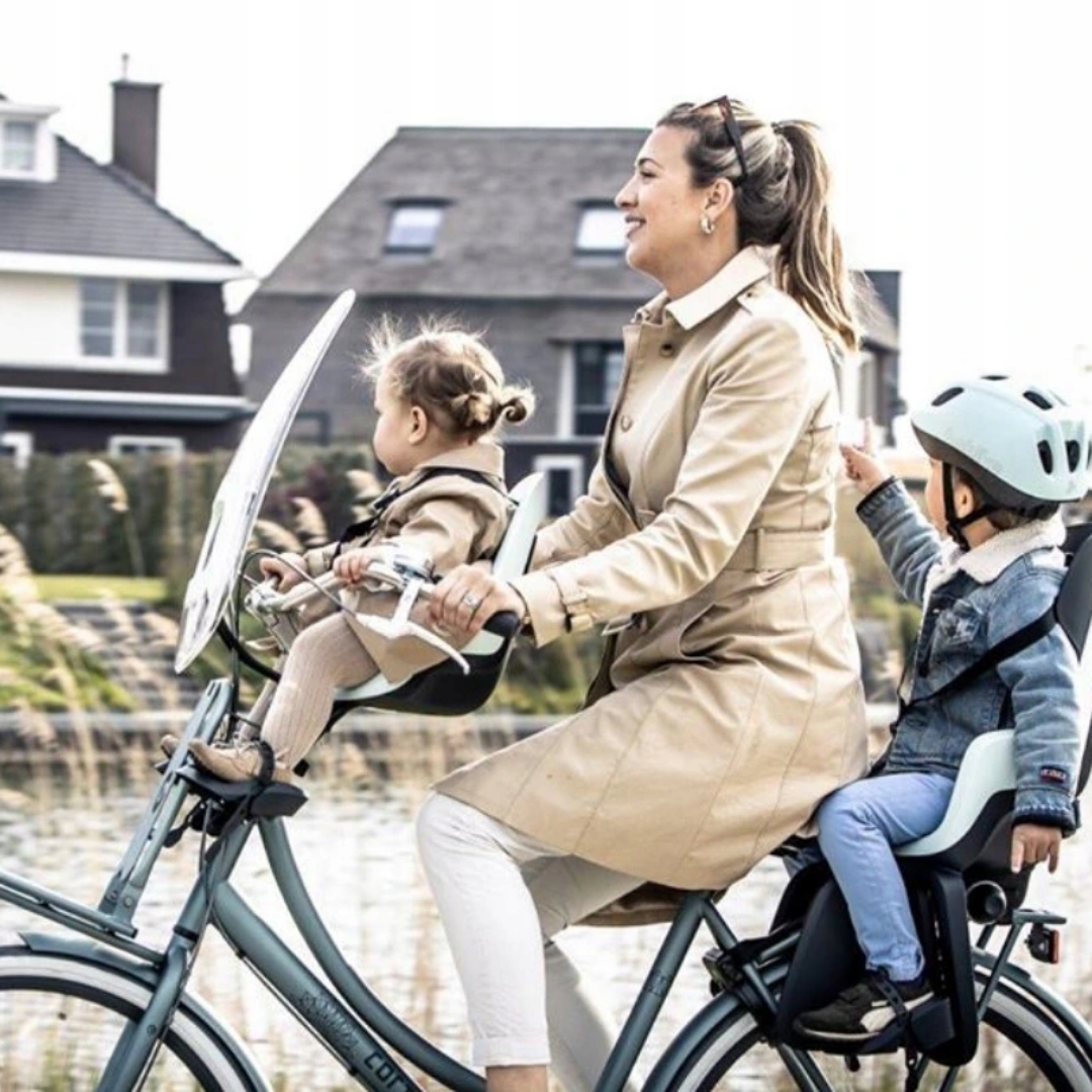 FOTELIK ROWEROWY BOBIKE GO MINI Vanilla + Osłona Rodzaj przedni