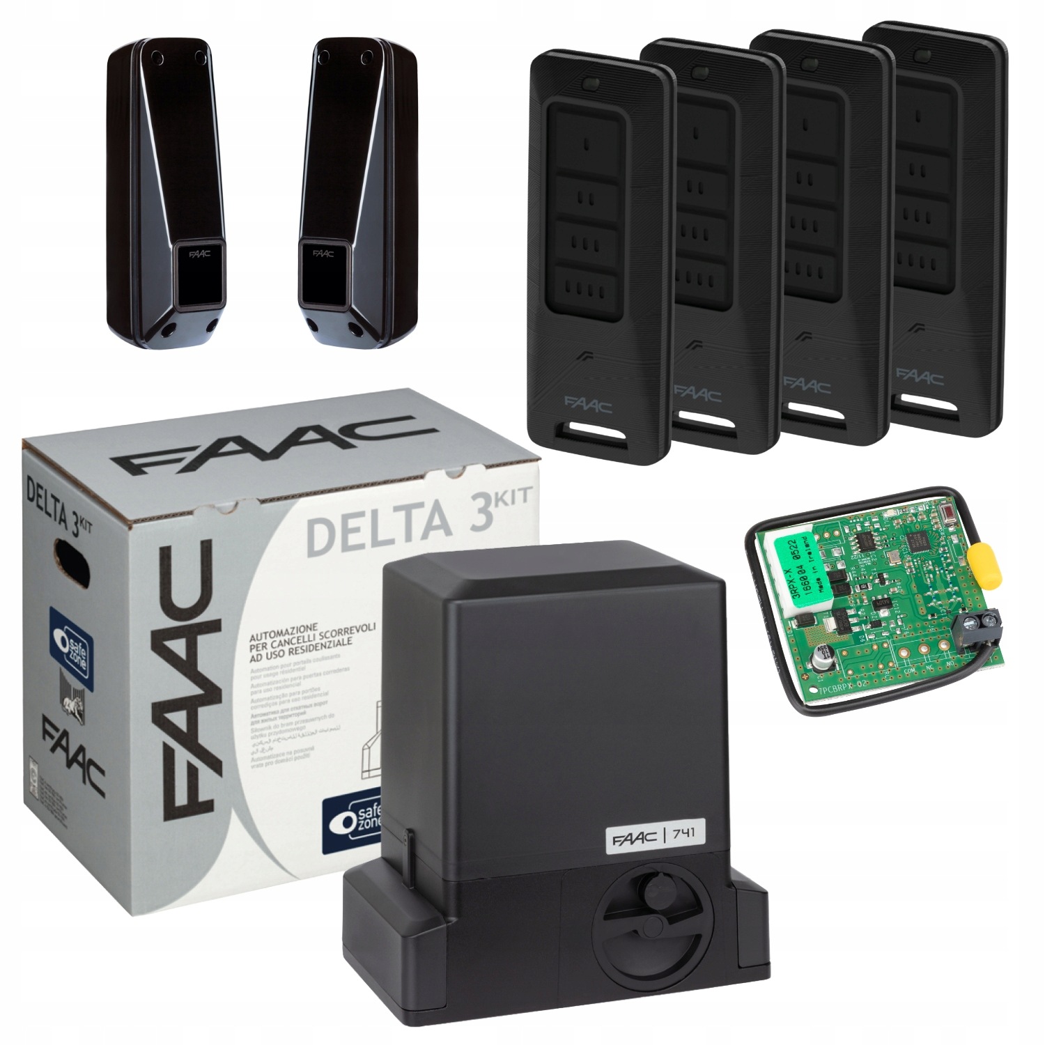 Faac Delta 3 Pilot XT4FDS 4ks Pohon pro automatickou posuvnou bránu
