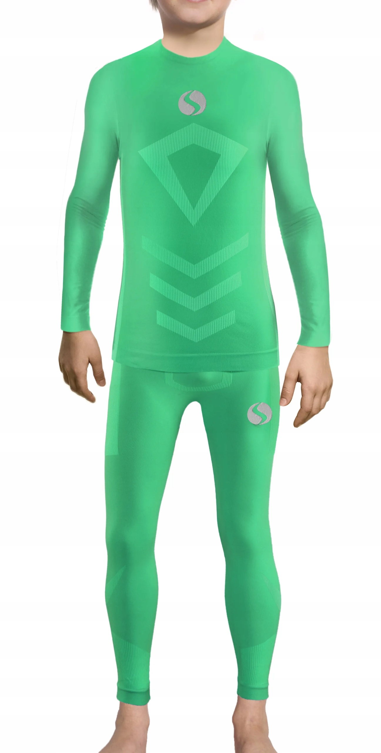 Sesto Senso Komplet Thermo chlapec dlouhý CL40 CL42 Zelený 116-140 4XS/3XS