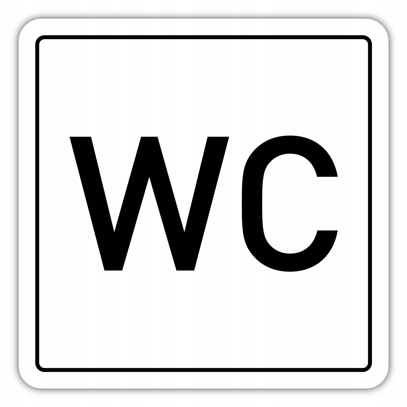 

Wc toaleta 100x100mm piktogram naklejka