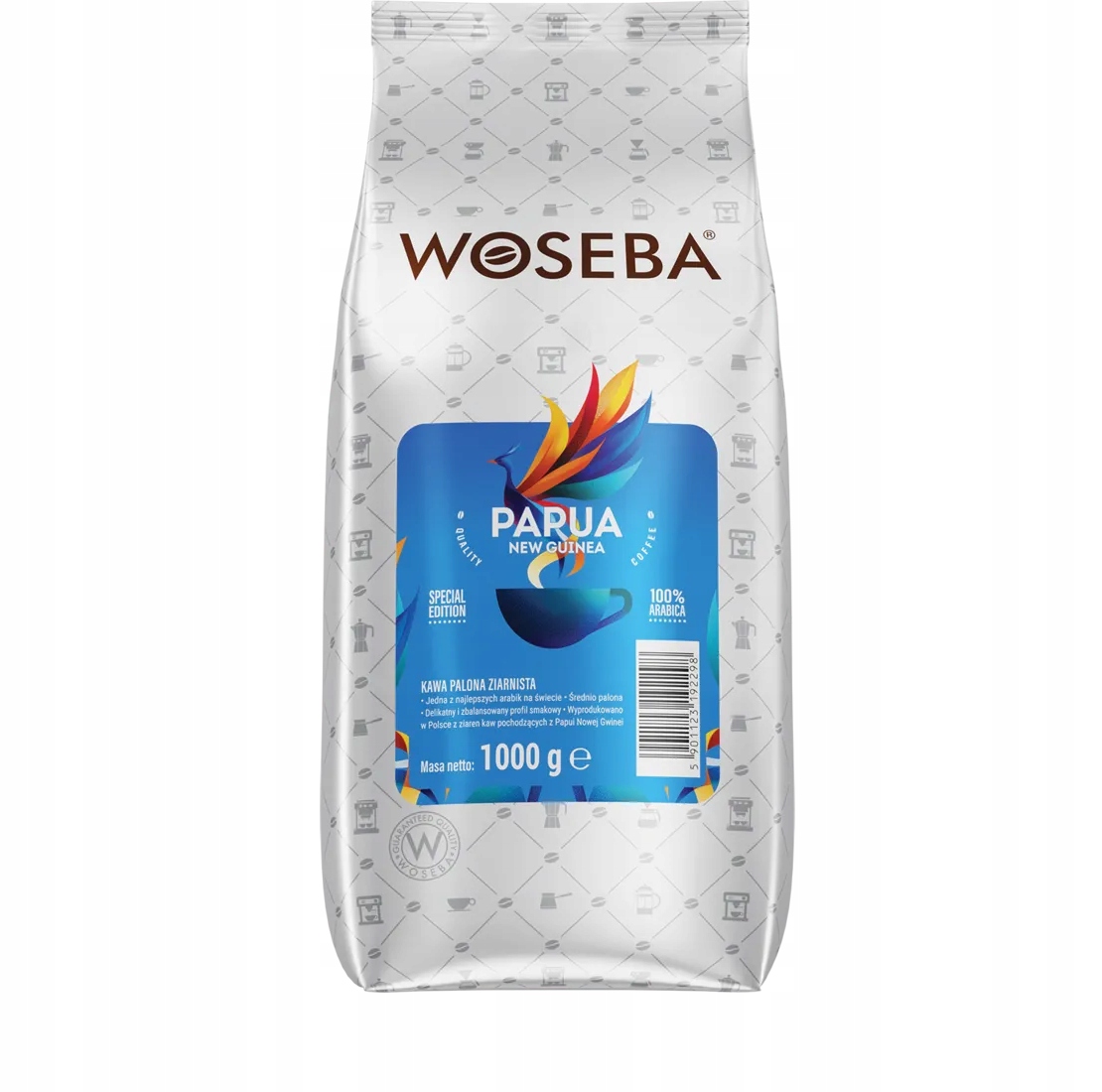 Levně Káva zrnková Arabica Woseba Papua New Guinea 1000 g