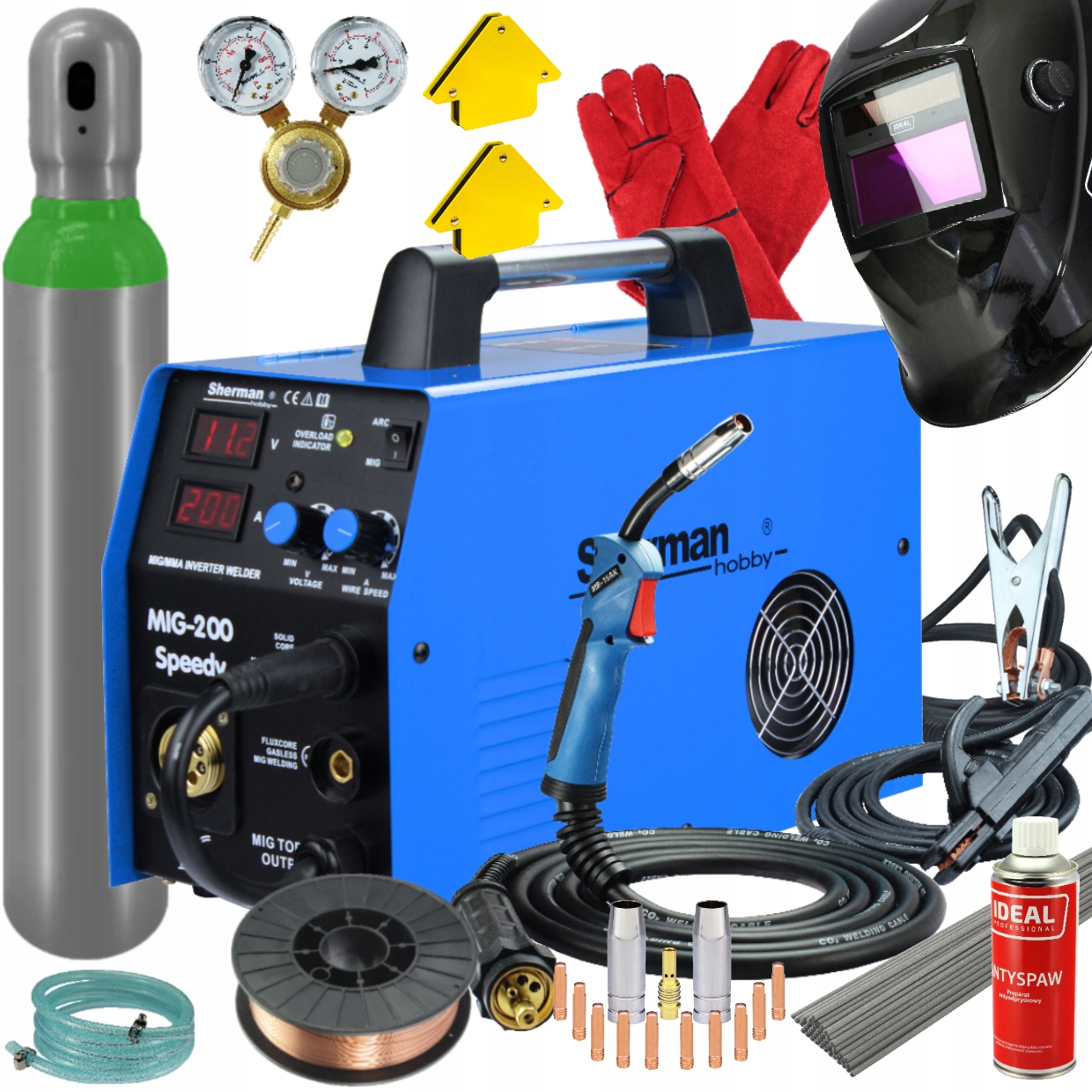 Spawarka MIGOMAT MIG 200 SPEEDY MMA 200A SHERMAN