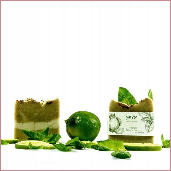 

Naturalne mydło limonka i mięta Yeye