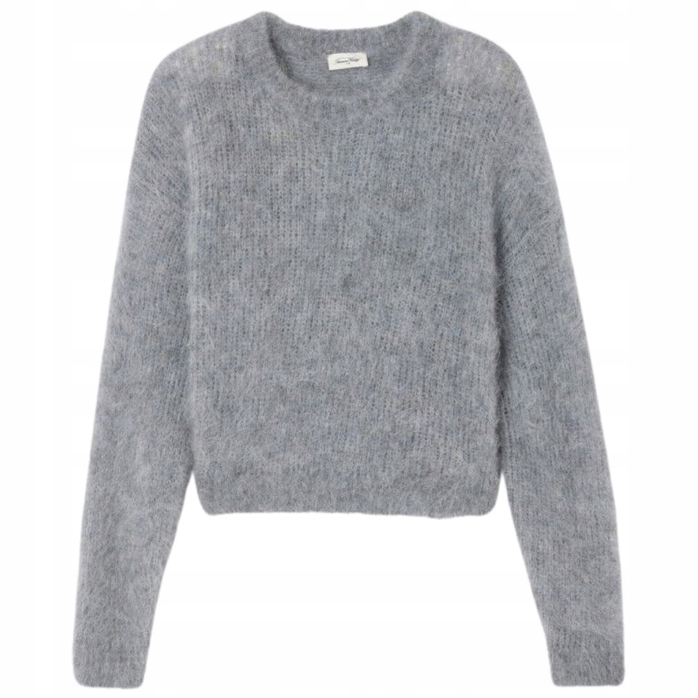 Pull Heather Grey L Šedý svetr American Vintage