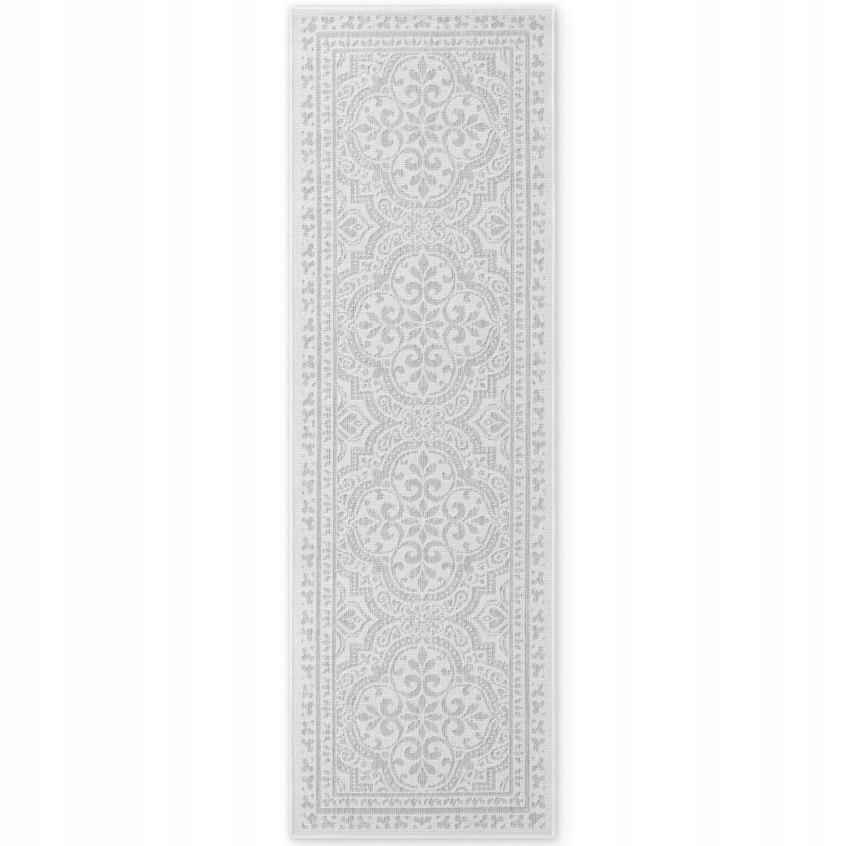 80x250 Behúň Duet Rosel 106251 White/Gray na von aj na doma