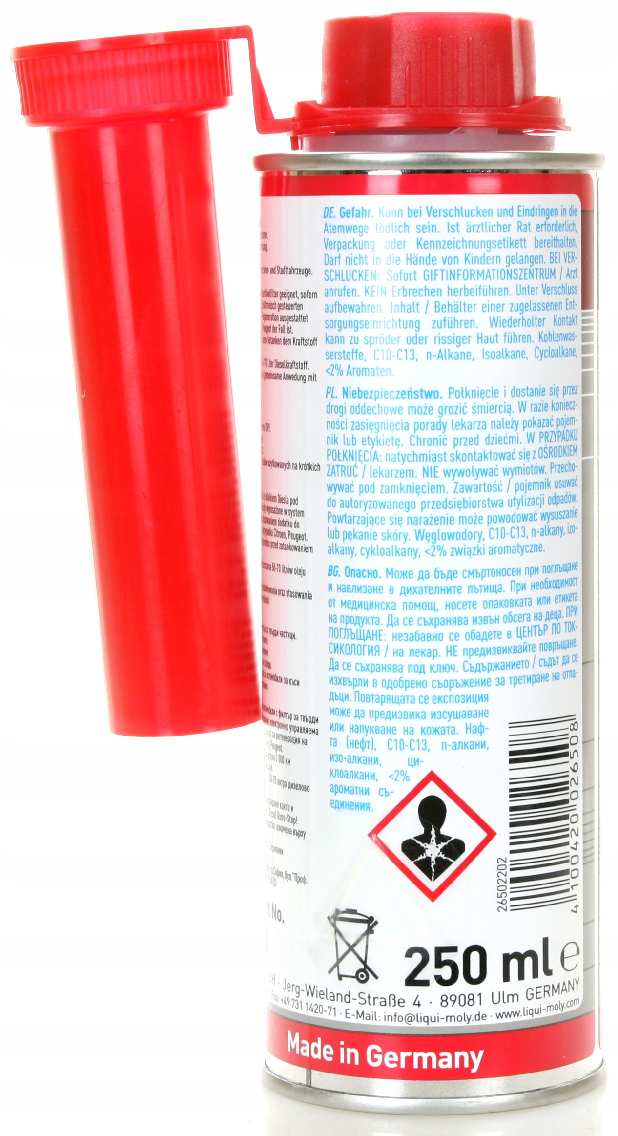 LIQUI MOLY DODATEK DO CZYSZCZENIA FILTRA DPF 0,25L Stan opakowania oryginalne