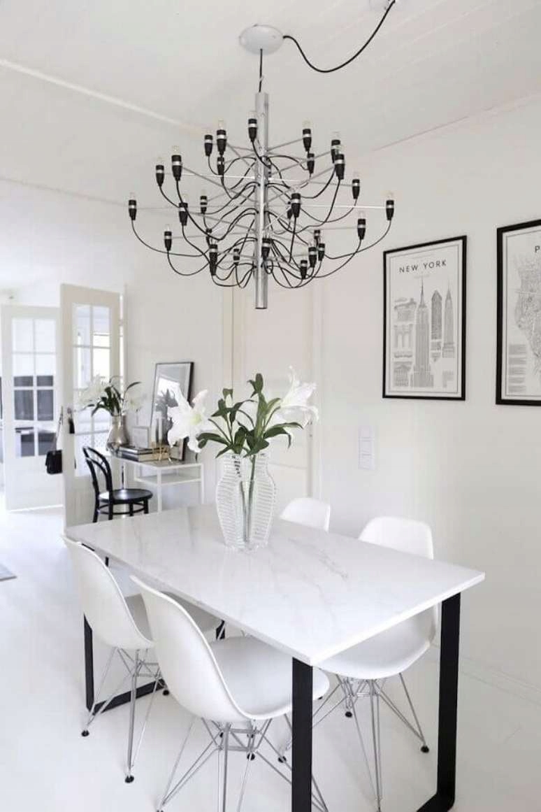 Stół BIAŁY LOFT METAL 120x70 Marka inna