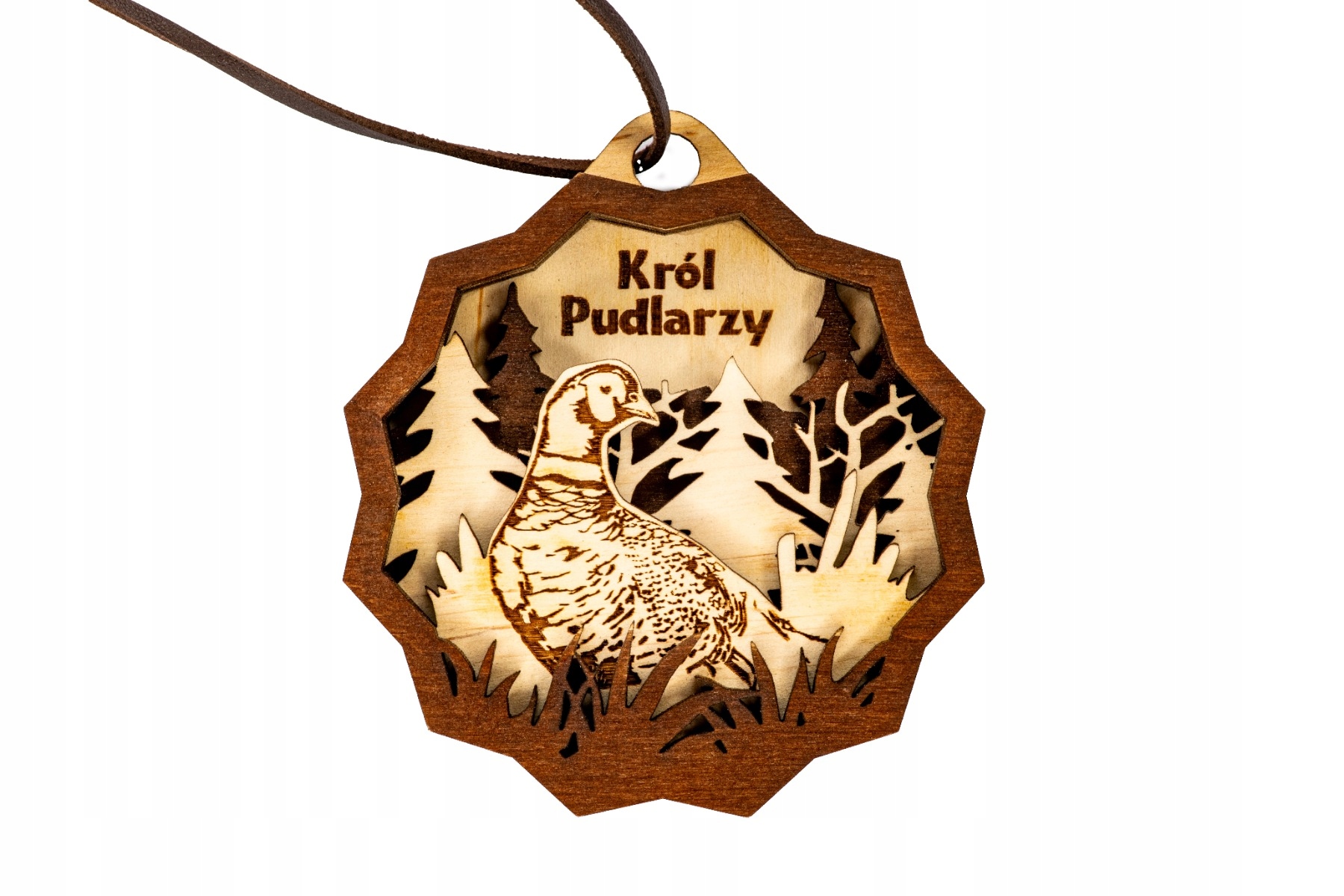 Medal drewniany Bór Hunter Król Pudlarzy XI