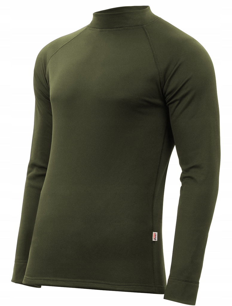 KOSZULKA TERMOAKTYWNA MĘSKA DŁUGI RĘKAW OCIEPLANA PODKOSZULEK KHAKI r. XL Stan opakowania oryginalne