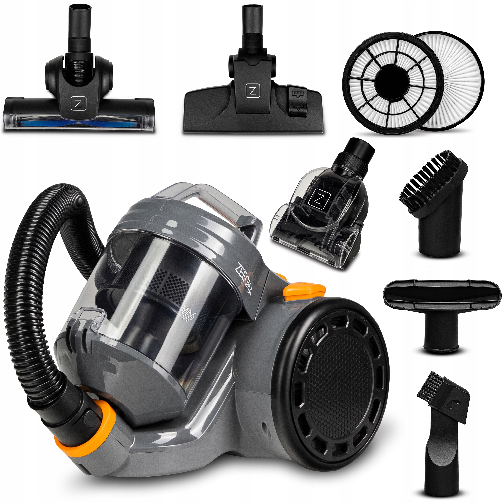 

Odkurzacz Bezworkowy Zeegma 4000W 2xTURBOSZCZOTKA